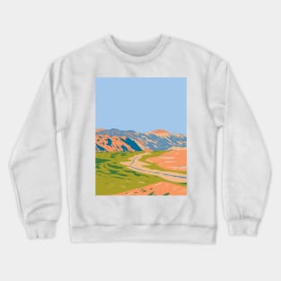 Quebrada de las Conchas or Quebrada de Cafayate in Argentina WPA Art Deco Poster Crewneck Sweatshirt